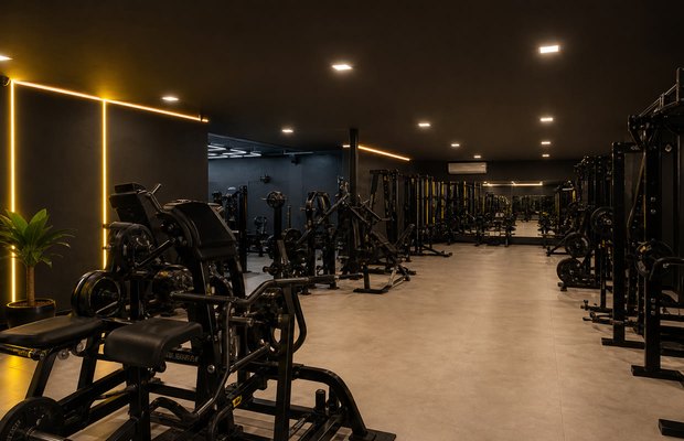 Salão de musculação da Fórmula Fitness